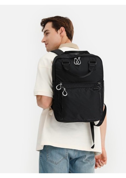 Ekstra Hafif Kumaş Unisex Sırt Çantası K21-3203 - Siyah indirimleri