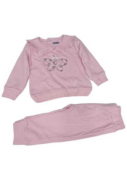 Nazar Baby 23621 Kelebek Baskılı Kız Takım