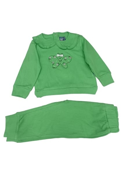 Nazar Baby 23621 Kelebek Baskılı Kız Takım modelleri