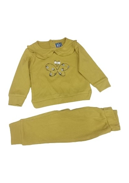 Nazar Baby 23621 Kelebek Baskılı Kız Takım fırsatları