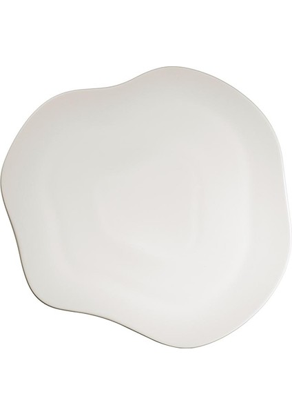 Skallop Tek Parça 34.5 cm Peynir Tabağı Krem