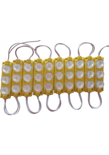 Parmak LED Lamba Seti (10 Adet) 12V Sarı