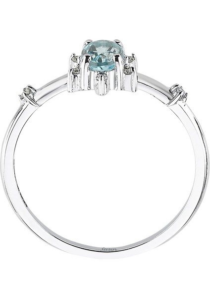 Pırlanta ve Sky Blue Topaz Buz Kristali Yüzük 0417R0325 modelleri