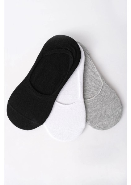 3 Çift Unisex Görünmez Spor Ayakkabı Çorabı