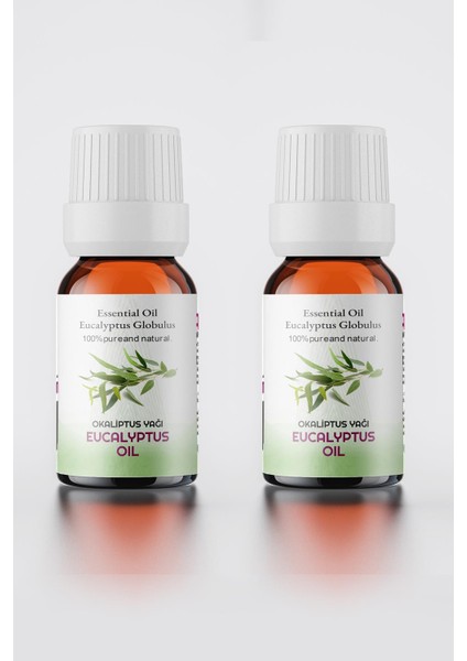 Okaliptus Uçucu Yağı %100 Saf 2li Set ( Eucalyptus Oil ) 2X10 ml