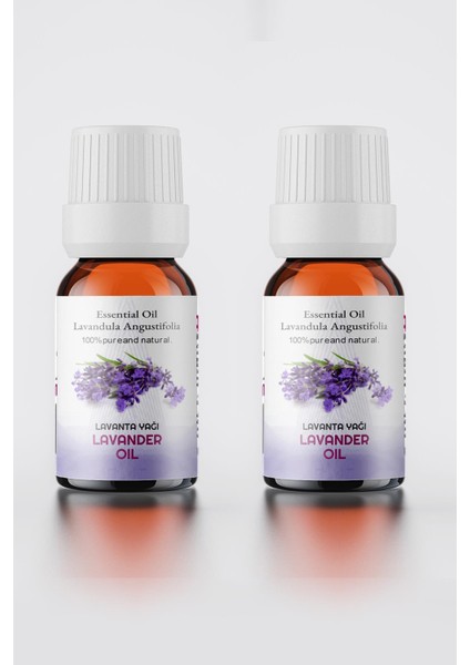 Lavanta Uçucu Yağı % 100 Saf 2li Set ( Lavender Oil ) 2X10 ml