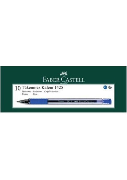 Faber Castell Iğne Uç 10'lu Paket Mavi Tükenmez Kalem 1425 fiyatları