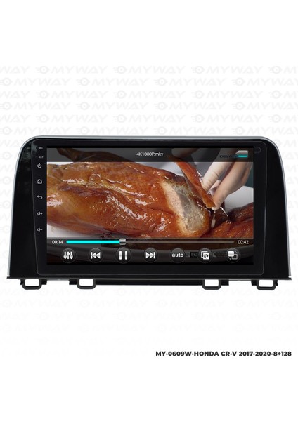 Honda Cr-V Android 12 Multimedya Carplay 4gb RAM+64GB HDD 2017-2020 Navigasyon Ekran