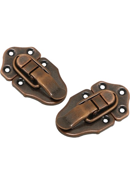 Kilit Kutusu Ahşap / Alet / Biblo / Mücevher / Zanaat Kutularına Uyuyor / Bavul Kırmızı Bronz (Yurt Dışından)