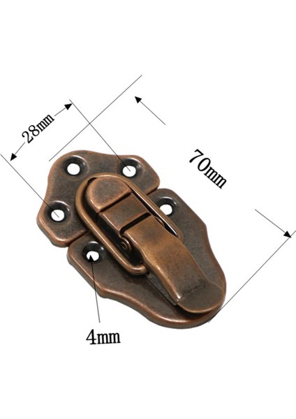 Kilit Kutusu Ahşap / Alet / Biblo / Mücevher / Zanaat Kutularına Uyuyor / Bavul Kırmızı Bronz (Yurt Dışından) fırsatları