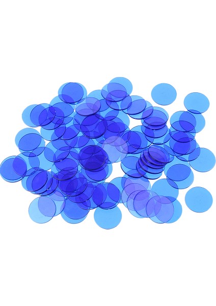300 Bingo (Çok) - Bingo Için 1.5 cm Yarı Belirteçler, Mavi (Yurt Dışından)