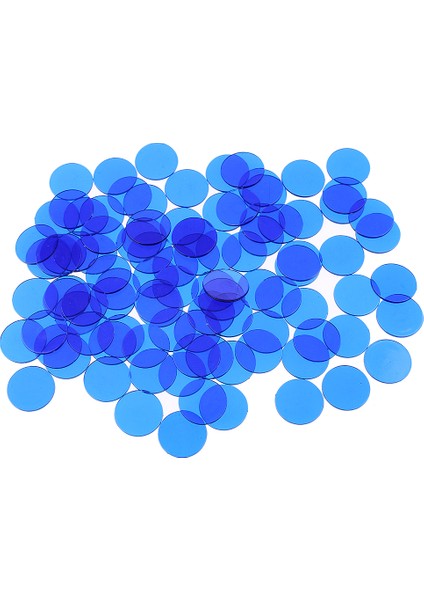 300 Bingo (Çok) - Bingo Için 1.5 cm Yarı Belirteçler, Mavi (Yurt Dışından)