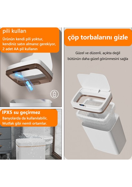 15 Lt Akıllı Çöp Kutusu - Beyaz (Yurt Dışından) indirimleri