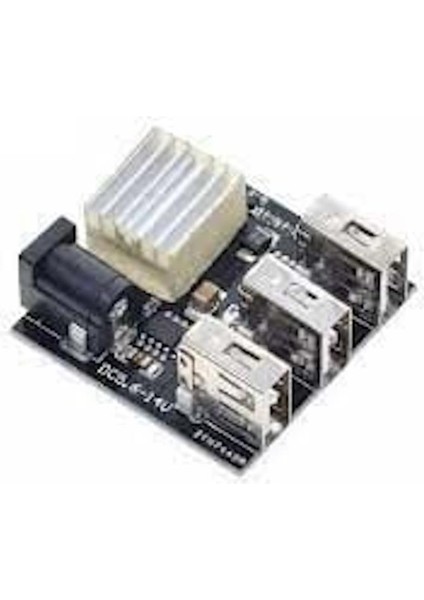 3 Usb'li 9V/12V'DAN 5V'A 8A Mini Powerbank Şarj Kartı