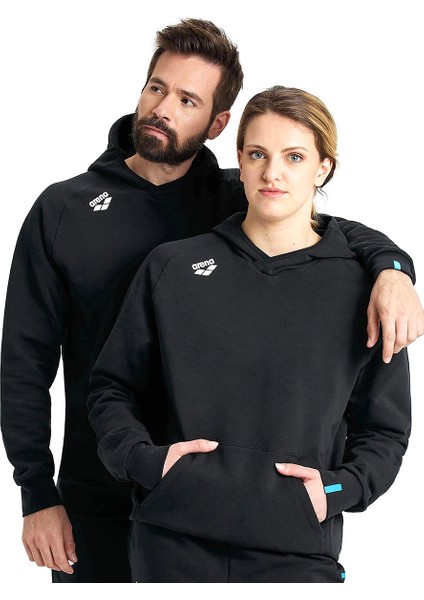 Team Hooded Sweat Panel Erkek Siyah Günlük Stil Sweatshirt 004904500 modelleri