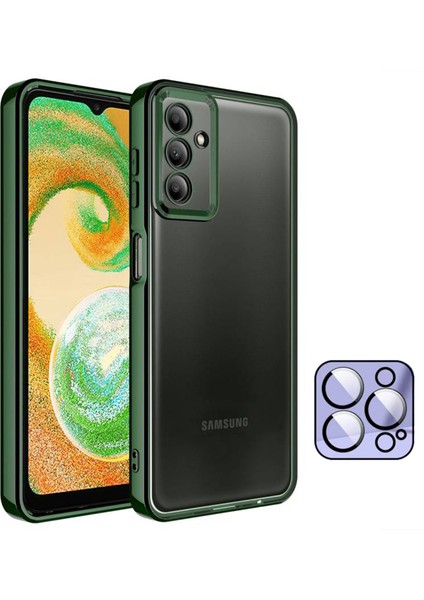 Galaxy A34 Kılıf 3D Kamera ve Lens Mercek Korumalı Ultra Lüks Razer Plating Case