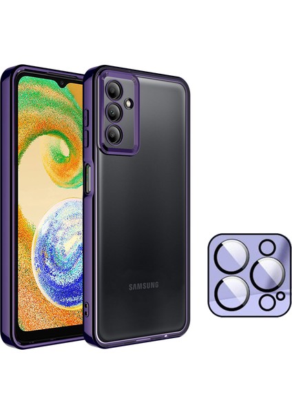 Galaxy A34 Kılıf 3D Kamera ve Lens Mercek Korumalı Ultra Lüks Razer Plating Case