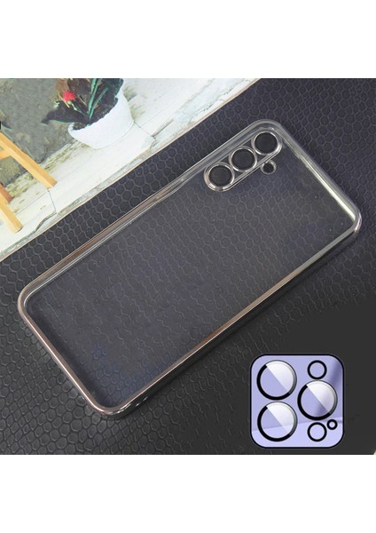 Galaxy A34 Kılıf 3D Kamera ve Lens Mercek Korumalı Ultra Lüks Razer Plating Case