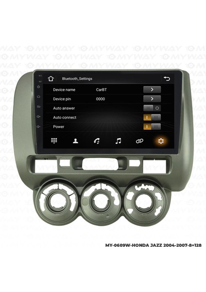 Honda City Android 12 Multimedya Carplay 4gb RAM+64GB HDD Navigasyon Ekran modelleri