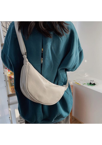 Turuncu Düz Renk Göğüs Çantası Kadınlar Için Büyük Kapasiteli Seyahat Crossbody Kadın Yarım Ay Bel Çantası Bayanlar Günlük Sokak Fanny Paketleri 2023 (Yurt Dışından)