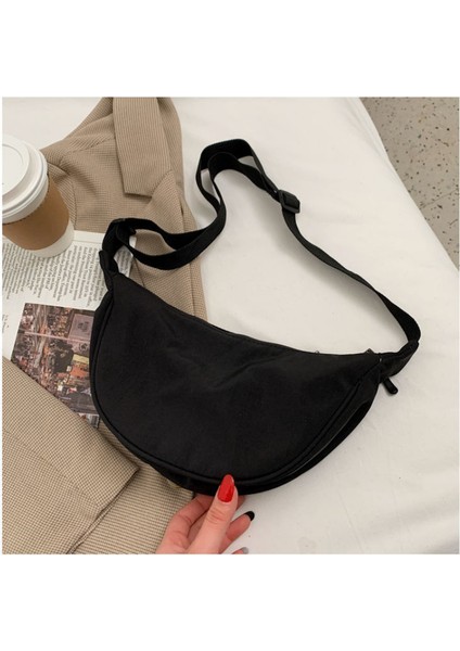 Turuncu Düz Renk Göğüs Çantası Kadınlar Için Büyük Kapasiteli Seyahat Crossbody Kadın Yarım Ay Bel Çantası Bayanlar Günlük Sokak Fanny Paketleri 2023 (Yurt Dışından)