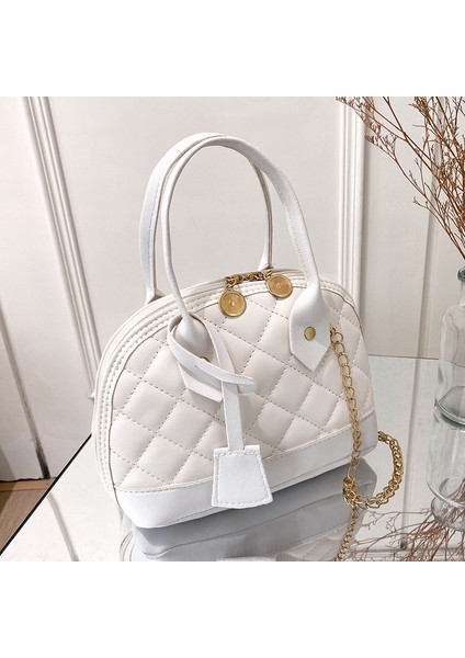 Siyah ve Beyaz Lüks Düz Renk Omuz Crossbody Çanta Kadın 2022 Trend Çanta Kadın Tasarımcı Casual Lingge Çanta Yeni Messenger Çanta Için (Yurt Dışından) modelleri