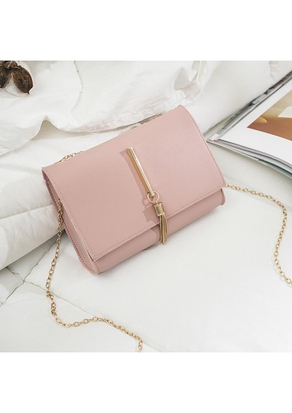 Siyah Moda Kore Tarzı Mini Kare Çanta Kadınlar Için Yeni Püsküller Bayanlar Çanta Düz Renk Kadın Omuz Çantaları Öğrenci Cep Telefonu Çantaları (Yurt Dışından) fırsatları
