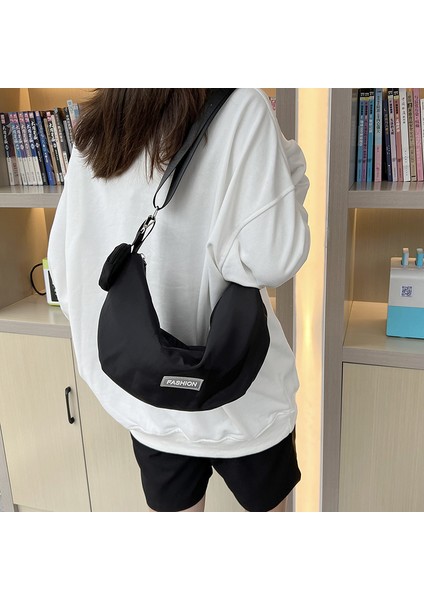 Beyaz Kadın Omuzdan Askili Çanta Büyük Tuval Kadınlar Için Crossbody Çanta 2022 Pamuklu Bez Moda Koreli Kız Öğrenciler Okul Çantası Çanta (Yurt Dışından) indirimleri