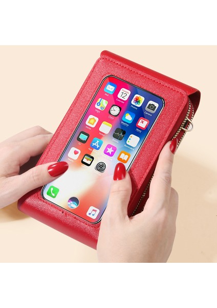 B-Mavi Kadın Crossbody Omuz Çantaları Cüzdan Dokunmatik Ekran Cep Telefonu Çanta Yumuşak Deri Kayış Çanta Kadın Lüks Postacı Çantası (Yurt Dışından) fiyatları