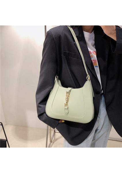 Yeşil En Kaliteli Lüks Marka Çantalar ve Çantalar Tasarımcı Deri Omuz Kadınlar Için Crossbody Çanta Çift Sapanlar Koltukaltı Ana Kesesi (Yurt Dışından)