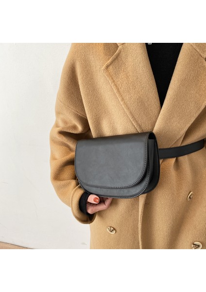 Kahverengi Eyer Çantası Küçük Pu Deri Kadınlar Için Crossbody Çanta 2021 Kış Omuz Göğüs Çantası Moda Bayan Çanta ve Cüzdanlar (Yurt Dışından)