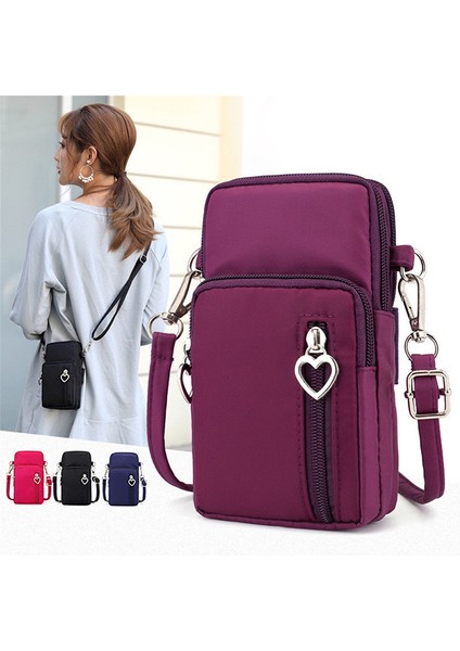 Kadın Spor Kare Çanta Mini Cep Telefonu Kılıfı Crossbody Omuz Çantaları Kadın Messenger Çanta Bayan Cüzdan Telefon Kılıfı Cep (Yurt Dışından) fiyatları