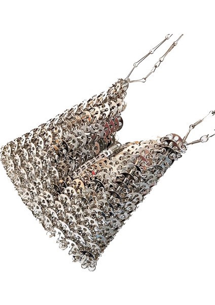 Küçük Gül Altın Kadın Çanta Tasarımcısı Gümüş Metal Payetler Zincir Dokuma Çanta Hollow Akşam Çanta Debriyaj Kadın Seyahat Tatil Omuz Çantası Çanta (Yurt Dışından) fiyatları