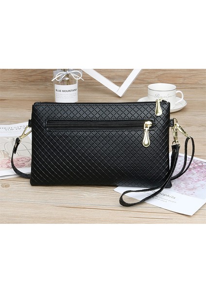 Kahve Kadın Pu Crossbody Çanta Ayarlanabilir Omuz Askısı Yeni Moda Elmas Kafes Omuz Çantaları Rahat Bilek Kayışı Kadın Çantası (Yurt Dışından) modelleri
