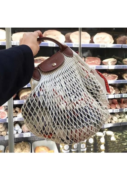 Beyaz Küçük Tasarımcı Marka Ağlı Kadın Çanta Oymak Lüks Pamuk Hattı Dokuma Omuz Çantası Yaz Plaj Çantası Büyük Kapasiteli Tote Çantalar (Yurt Dışından) indirimleri