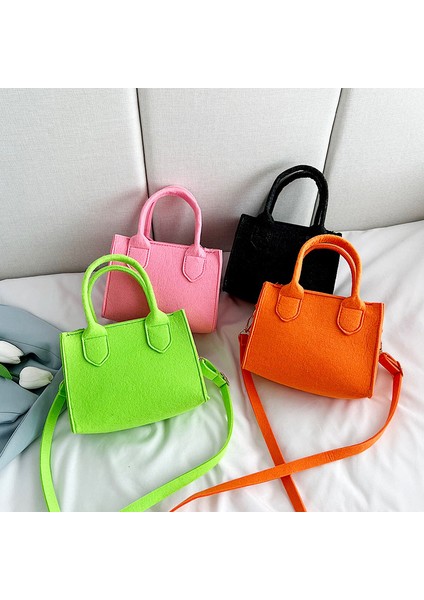 Turuncu Kadınlar Taşınabilir Omuz Mesaj Çantası Saf Keçe Mini Çanta Tote Çanta Kadın Crossbody Çanta Lüks Tasarım Çanta Shopper Tote Çanta (Yurt Dışından) fiyatları