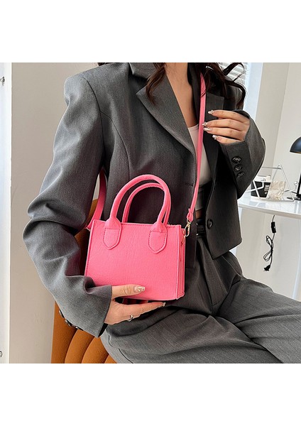 Turuncu Kadınlar Taşınabilir Omuz Mesaj Çantası Saf Keçe Mini Çanta Tote Çanta Kadın Crossbody Çanta Lüks Tasarım Çanta Shopper Tote Çanta (Yurt Dışından) indirimleri