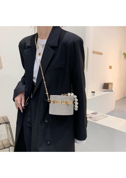 Siyah Elmas Akrilik Yuvarlak Parti Debriyaj Akşam Çanta Kadınlar Için Inci Kolları Kadın Çantalar ve Çantalar Küçük Omuz Crossbody Çanta (Yurt Dışından) indirimleri