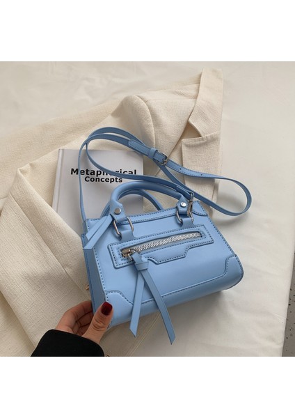 Beyaz Lüks Marka Kadın Çanta Düz Renk Deri Omuz Çantaları Kadınlar Için Moda Tasarımcısı Crossbody Çanta Yüksek Kaliteli Bayan Tote Çanta (Yurt Dışından) modelleri