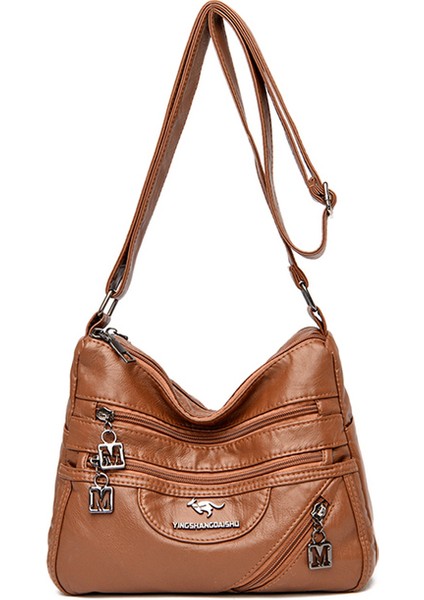Sarı Kahverengi-2 Yüksek Kaliteli Yumuşak Deri Lüks Çantalar ve El Çantaları Kadın Çantası Tasarımcısı Kadınlar Için Çok Cepli Crossbody Omuz Çantası 2022 Sac (Yurt Dışından)