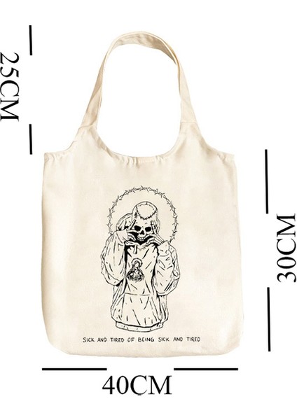 FEN02 Gotik Örümcek Baskı Kadın Omuz Çantaları Vintage Kanvas Çanta Büyük Kapasiteli Kadın Çantası Emo Koyu Yılan Alışveriş Çantası Rahat Y2K Tote (Yurt Dışından)