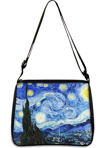 YXBSJMHS20 Van Gogh Yıldızlı Gece Omuz Ayçiçeği Yağlıboya Tuval Tote Çanta Retro Mona Lisa Sanat Moda Çanta Kadın Boş Debriyaj (Yurt Dışından) indirimleri