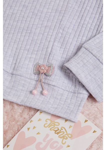 Gri Önü Fırfırlı Fitilli Uzun Kollu Badi 16279 modelleri