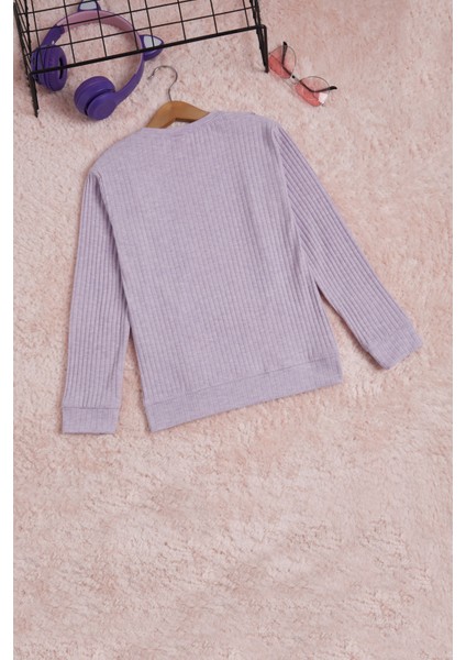 Lila Önü Fırfırlı Fitilli Uzun Kollu Badi 16277 indirimleri