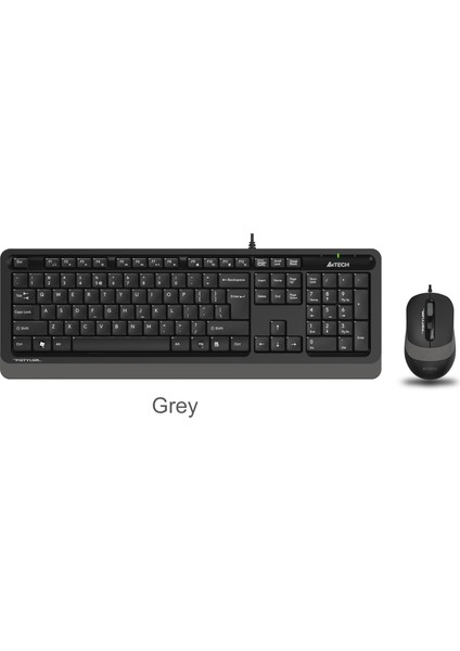 A4 Tech F1010 Q USB Gri Fn-Mm Klv+Optik Mouse Set