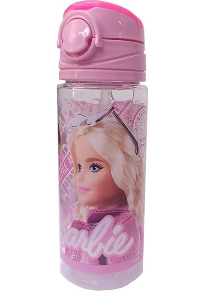 Kız Çocuk Barbie Matara 500 ml 1 Adet Lisanslı Barbi Suluk Okul Matarası Öğrenci Suluğu