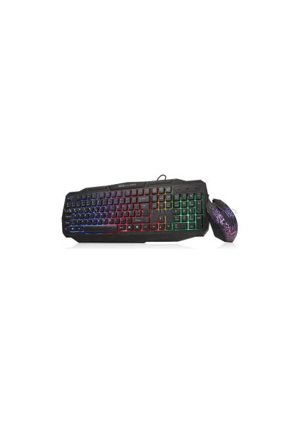 Elite Force GKM1000 Rgb Aydınlatmalı Türkçe Q Oyuncu Kl