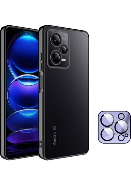 Redmi Note 12 5g Kılıf 3D Kamera ve Lens Korumalı Ultra Lüks Plating Razer Silicone Case