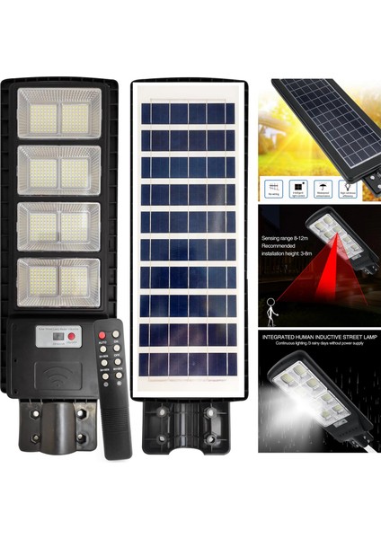 Solar Güneş Enerji Aydınlatma Lambası Sensörlü 512 LED Ranchı RC-13041