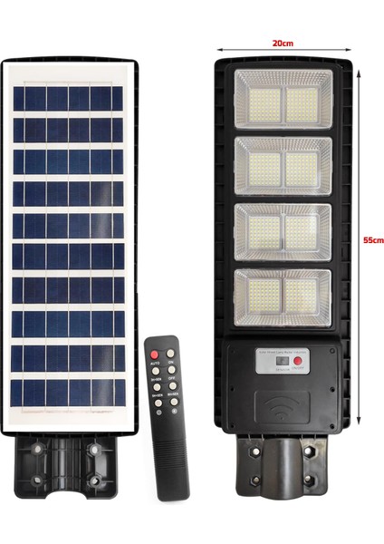 Solar Güneş Enerji Aydınlatma Lambası Sensörlü 512 LED Ranchı RC-13041